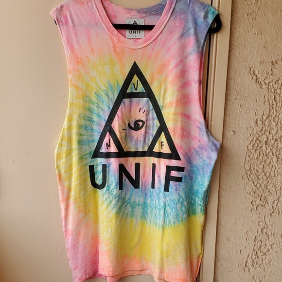 UNIF Tie Dye Logo Tank - Picture 2 of 12